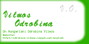 vilmos odrobina business card